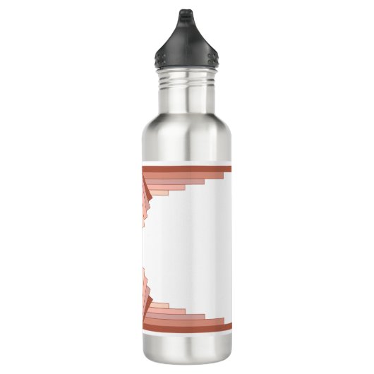 Kunstdeco-elementen in een roos goudpalet waterfles (Rechts)