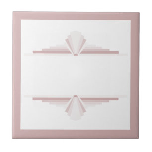 Kunstdeco-elementen in lichtbruin tegeltje