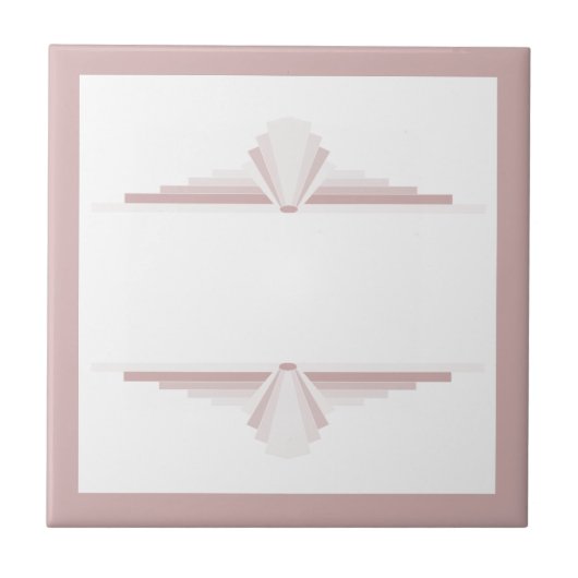 Kunstdeco-elementen in lichtbruin tegeltje (Voorkant)