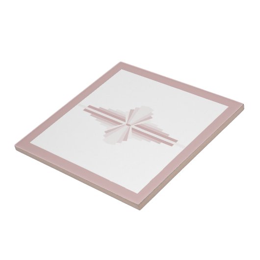 Kunstdeco-elementen in lichtbruin tegeltje (Zijkant)