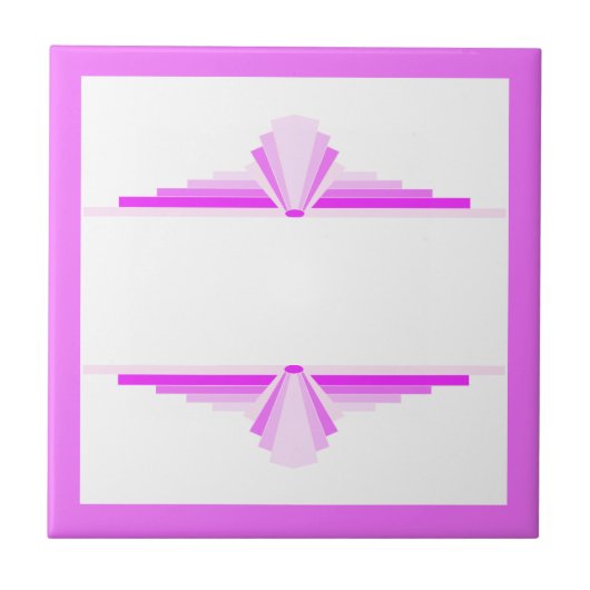 Kunstdeco-elementen in roze tegeltje (Voorkant)