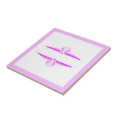 Kunstdeco-elementen in roze tegeltje (Zijkant)