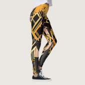 kunstdeco, flipper girl, , geweldig Gatsby, chic, Leggings (Rechts)
