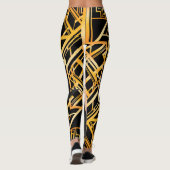 kunstdeco, flipper girl, , geweldig Gatsby, chic, Leggings (Achterkant)