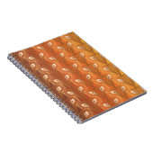 kunstdeco goudpauw-veerpatroon notitieboek (Rechterzijde)