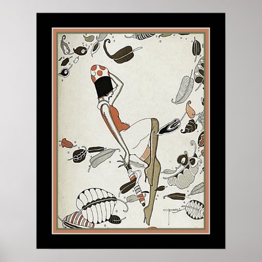 Kunstdeco/grunge uit 1920 poster (Voorkant)