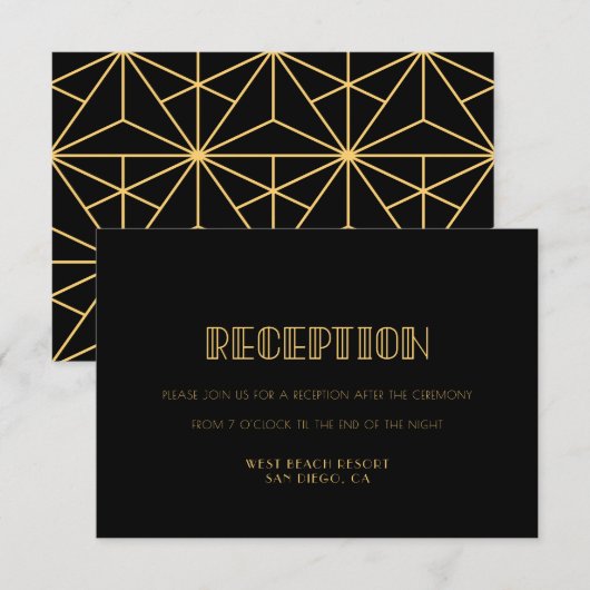 kunstdeco-kaart van de jaren 20 kaart (Voorkant / Achterkant)