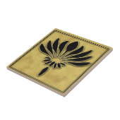 Kunstdeco-keramisch ontwerp tegeltje (Zijkant)