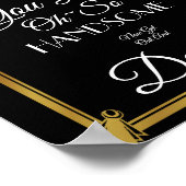 Kunstdeco Mannen badkamer Poster (Hoek)