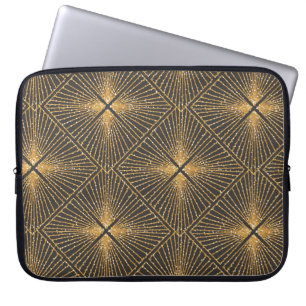 Kunstdeco naadloos geometrisch patroon. Elegant Wa Laptop Sleeve