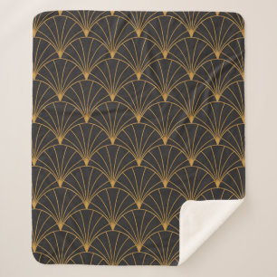 kunstdeco naadloos patroon. Geometrische decor Sherpa Deken