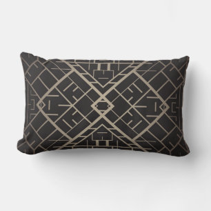 Kunstdeco, nouveau, zilver, zwart, elegant, chic, kussen