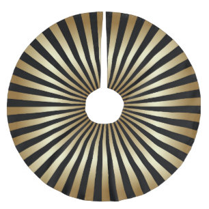 Kunstdeco, patroon, strepen, goud, zwart, , chic, kerstboom rok