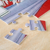 kunstdeco retro dames kerst legpuzzel (Zijkant)