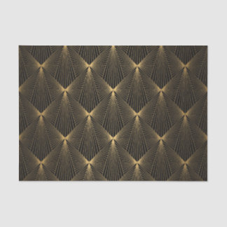 Kunstdeco, zwart goud, chic, elegant, patroon, kla tissuepapier