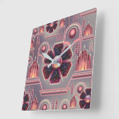 Kunstdecobloem bloemgeometrisch vierkante klok (Hoek)