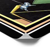 Kunstdecodecor voor 1920 afdrukken 16 x 20 poster (Hoek)