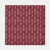 Kunstdecoder en goudpatroon magneet (Voorkant)