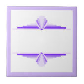 Kunstdecoelementen in diepe en lichte puren tegeltje (Voorkant)