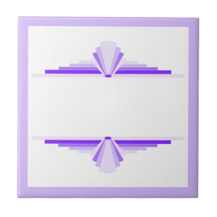 Kunstdecoelementen in diepe en lichte puren tegeltje