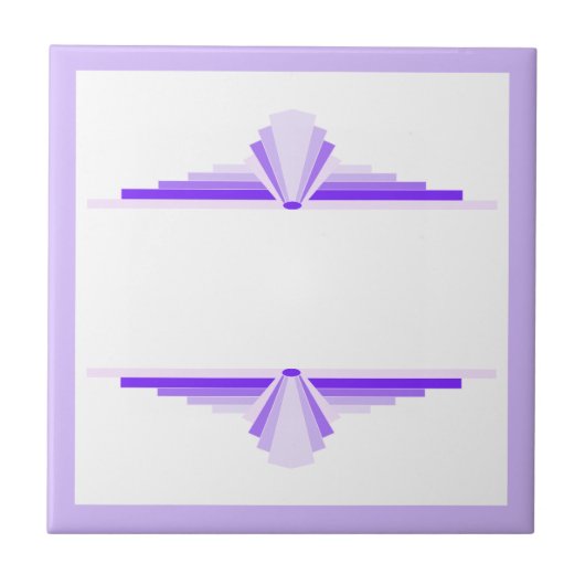 Kunstdecoelementen in diepe en lichte puren tegeltje (Voorkant)