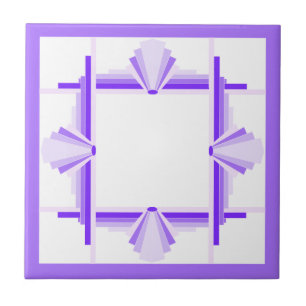 Kunstdecoelementen in diepe en lichte puren tegeltje