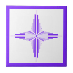 Kunstdecoelementen in diepe en lichte puren tegeltje