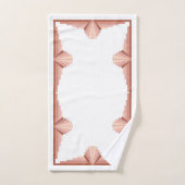 Kunstdecoelementen in het goudpalet van roos bad handdoek (Handdoek)
