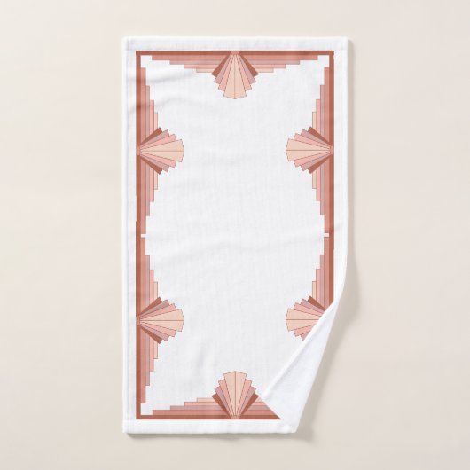 Kunstdecoelementen in het goudpalet van roos bad handdoek (Handdoek)