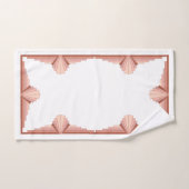 Kunstdecoelementen in het goudpalet van roos bad handdoek (Handdoek)