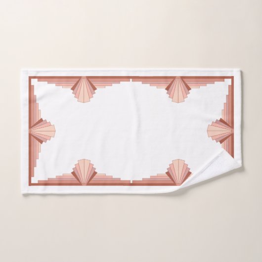 Kunstdecoelementen in het goudpalet van roos bad handdoek (Handdoek)