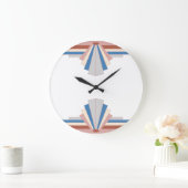 Kunstdecoelementen in roos goud, blauw & grijs03 grote klok (Huis)