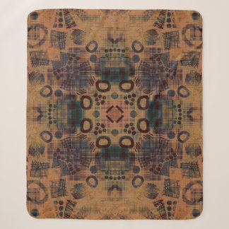 kunstdecomornamentaal patroon, S. 7, monochr. Sherpa Deken