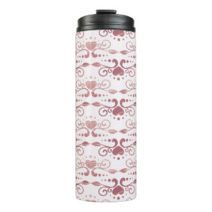 Kunstdecopatroon. behang. Japans of c Thermosbeker