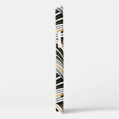 Kunstdecopatroon.  gouden zwarte witte achtergrond Case-Mate iPhone case (Achterkant / Rechts)