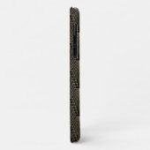 Kunstdecopatroon voor zwart en goud Case-Mate iPhone case (Achterkant/links)