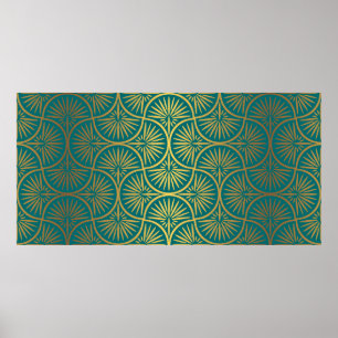 Kunstdecor patroon. behang. Japans of Poster