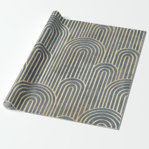 Kunstdecostijlontwerp luxe, naadloze, geometrische cadeaupapier