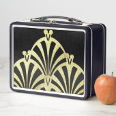 Kunstdecoventilatorpatroon zwart goud elegant vint (In situ)