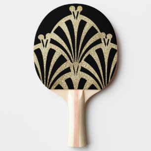 Kunstdecoventilatorpatroon zwarte bronzen elegante tafeltennisbatje