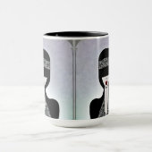 Kunstdegekleurde flapper mok (Midden)