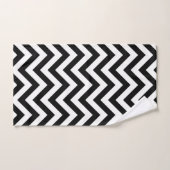 Kunstdeklasjes met zwart-wit en een witte retro bad handdoek (Handdoek)