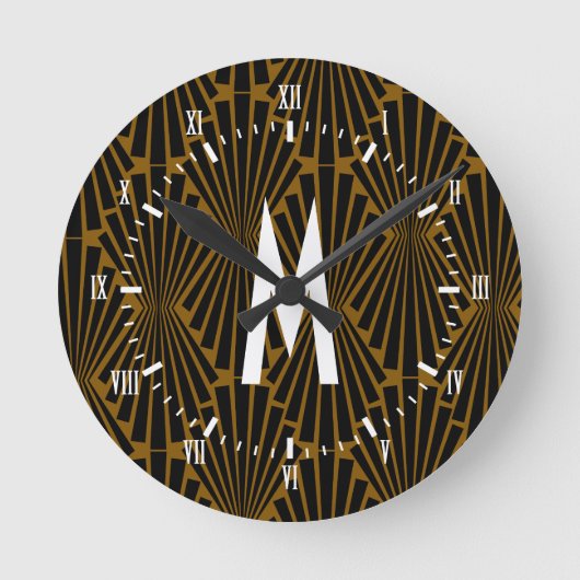 Kunstdekletsnans van 1920s ronde klok (Voorkant)