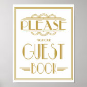 Kunstdekletter Deco Guestbook Print van 20 jaar vo (Voorkant)