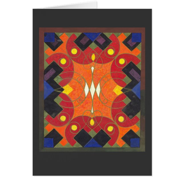 Kunstdeklompontwerp - rijke, levendige kleuren (Voorkant)