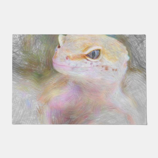 kunstdier gekko deurmat (Voorkant)