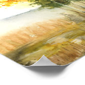 Kunstdruk herfstlandschap poster (Hoek)