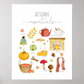 Kunstdruk in de herfst - kunstdecor voor de muur poster (Voorkant)