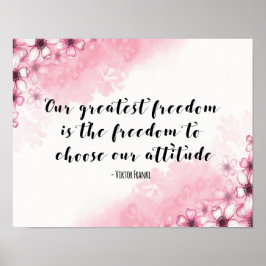 Kunstdruk met de grootste vrijheid poster