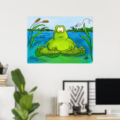 Kunstdruk op kikkervis of poster (Thuiskantoor)